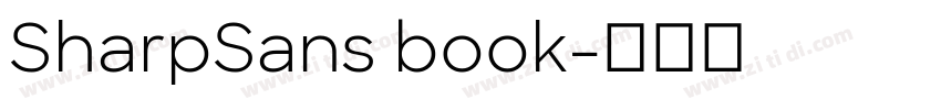 SharpSans book字体转换